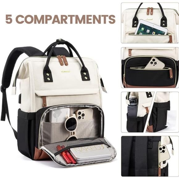 Laptop Backpack, 15.6 Inch Business Backpack with USB Port, Large Capacity main image 5